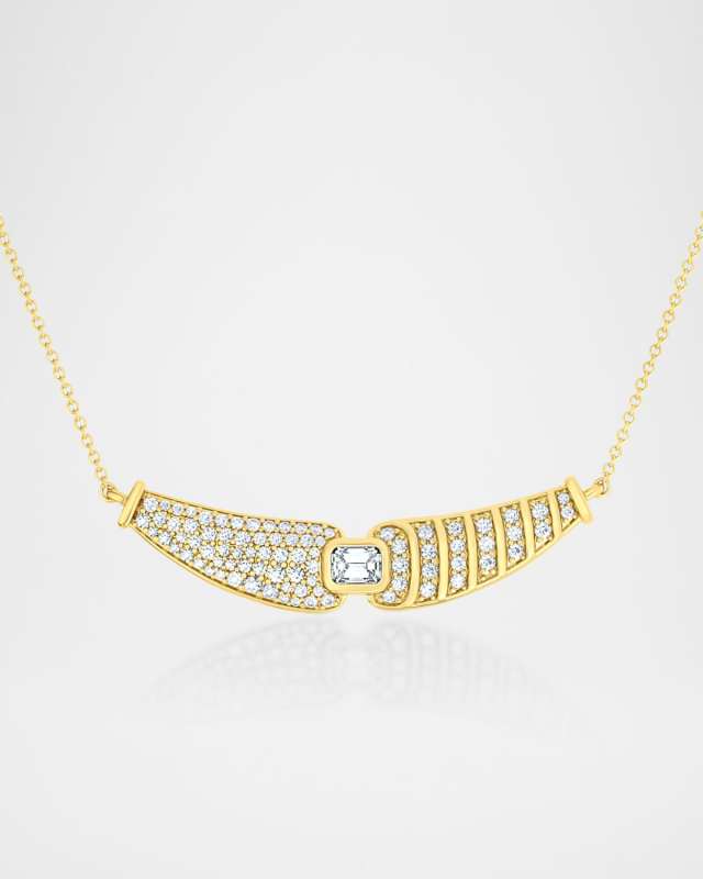 18K Adire Pave Diamond Chain Necklace
